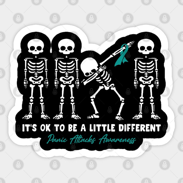 Panic Attacks Awareness It's Ok To Be A Little Different Sticker by KHANH HUYEN